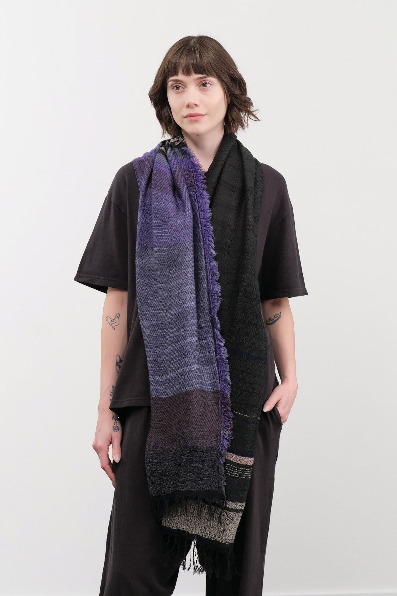 Tamaki Niime Accessories Scarves Small Roots Shawl in Enchant Enchant / One Size