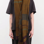 Tamaki Niime Accessories Scarves Small Roots Shawl in Kelp Kelp / One Size