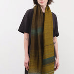 Tamaki Niime Accessories Scarves Small Roots Shawl in Moss Moss / One Size