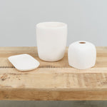 Tina Frey Designs Arc Tissue Box Holder in White Resin