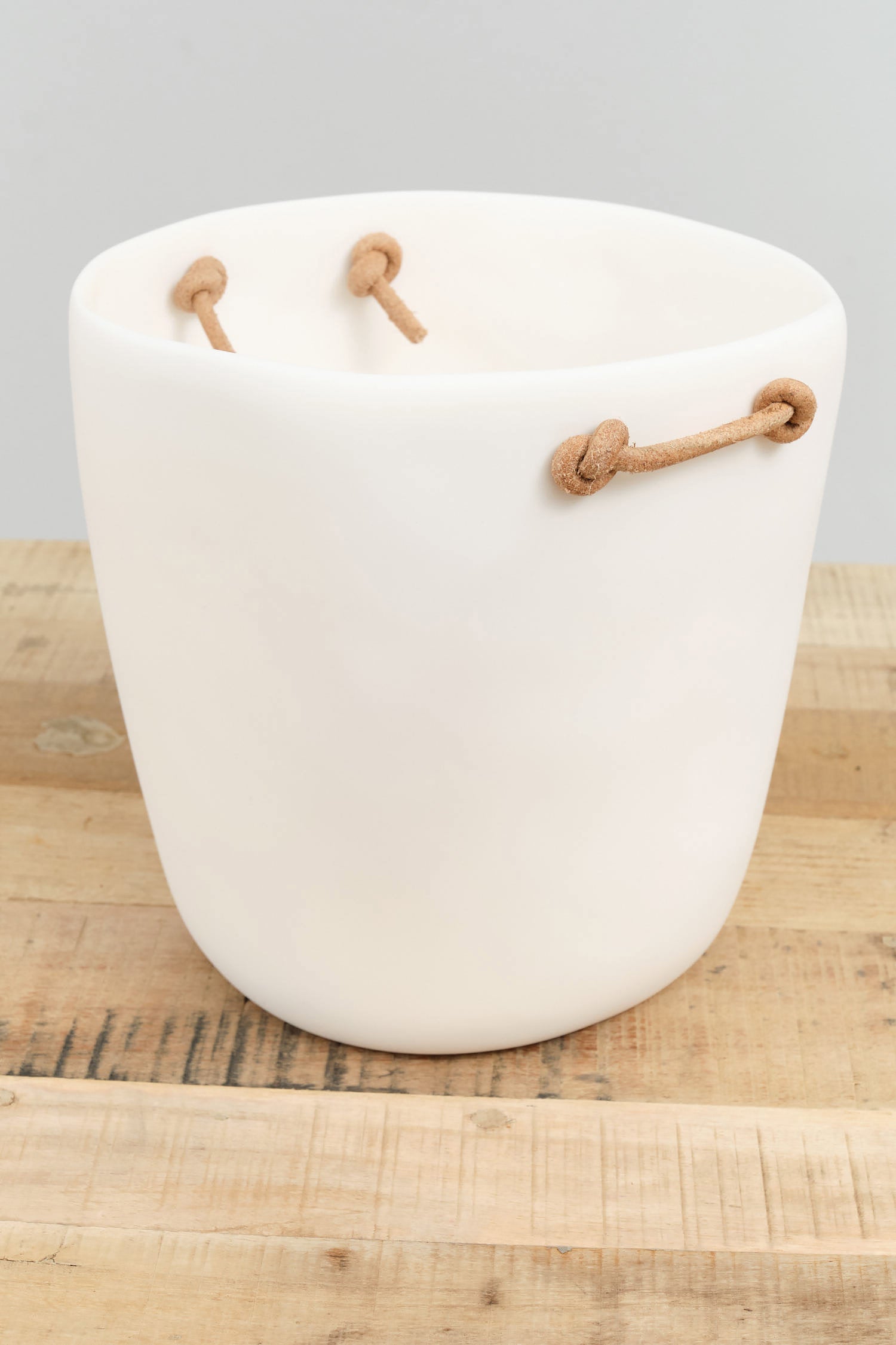 White Resin Cuadrado Champagne Bucket  by Tina Frey Designs