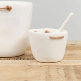 Tina Frey Designs Cuadrado Ice Bucket in White Resin 