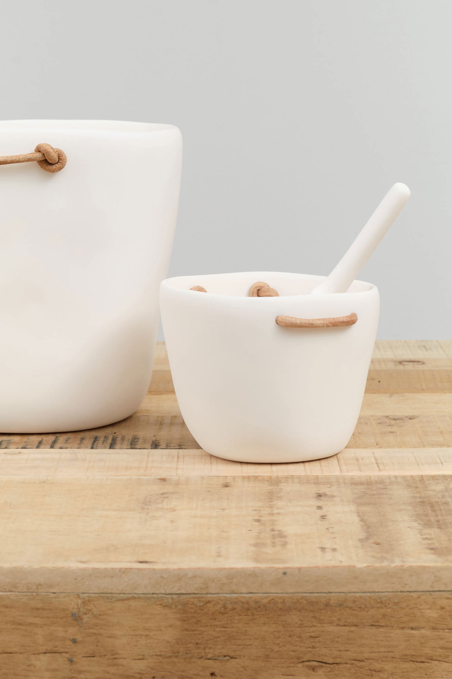 Tina Frey Designs Cuadrado Ice Bucket in White Resin 