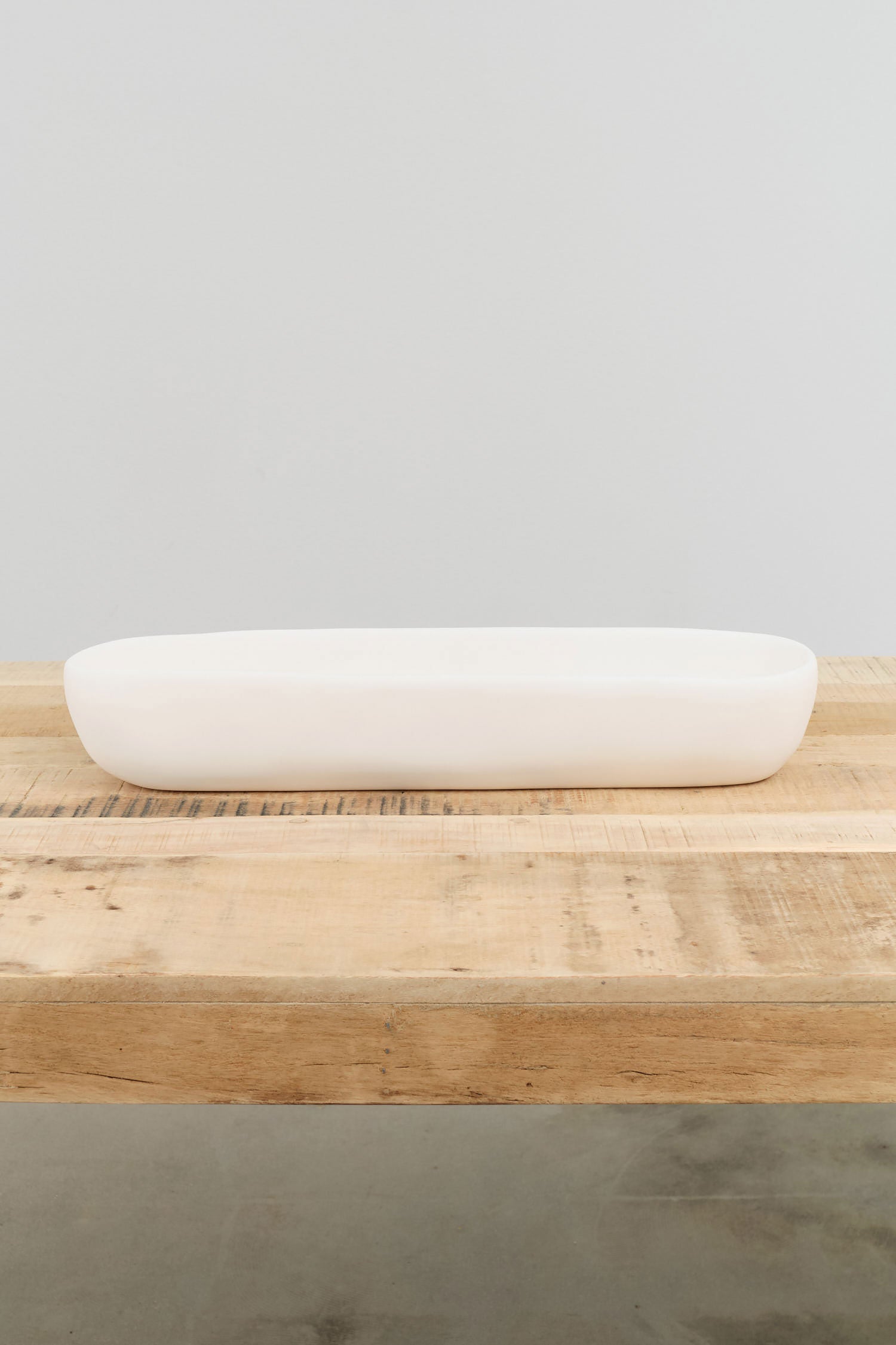 Tina Frey Designs Cuadrado Short Centerpiece Bowl in White Resin