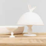 Tina Frey Designs Lapin Large Domed Cake Stand in White Resin