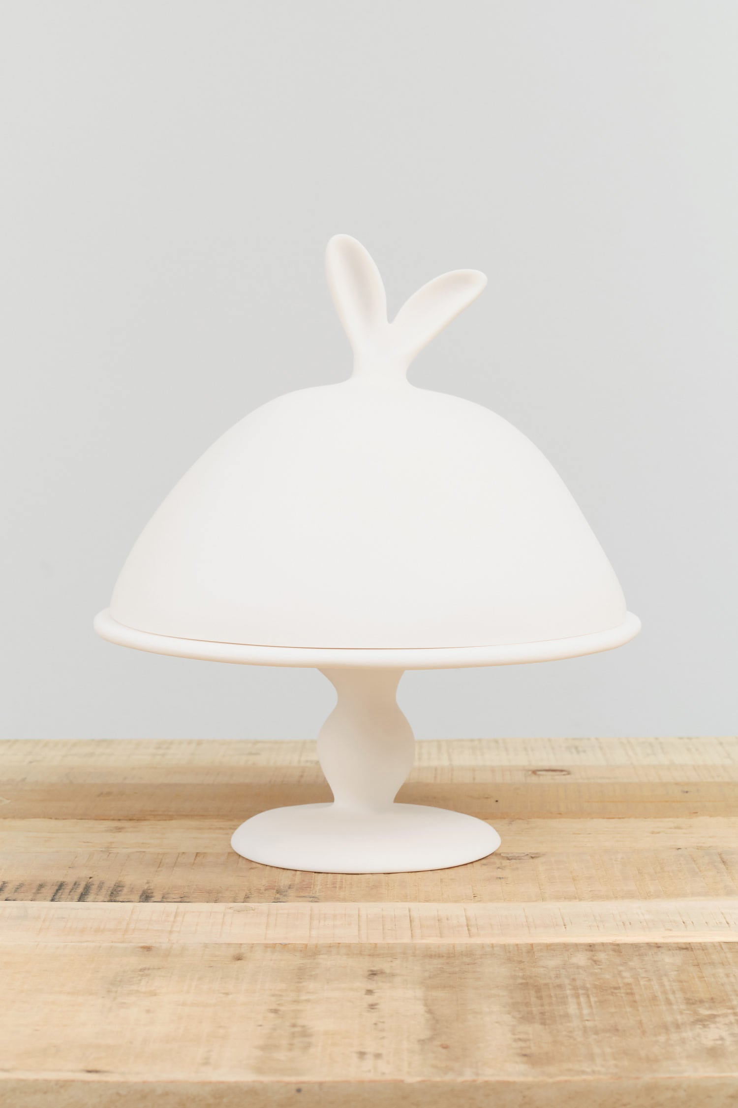 Lapin Large Domed Cake Stand by Tina Frey Designs in White Resin