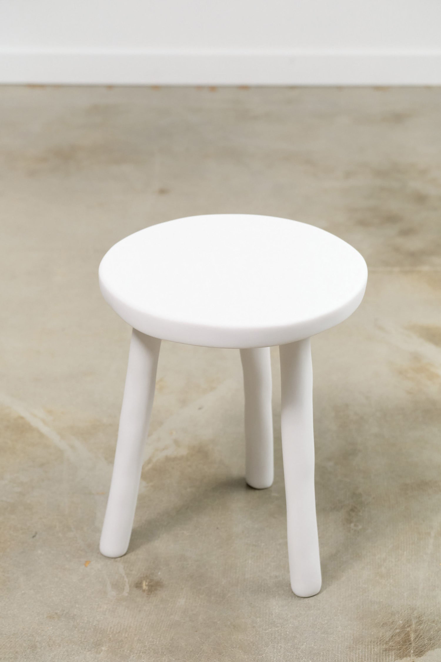 Tina Frey Designs Occasional Side Table Night Stand in White Resin