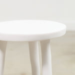 White Resin Occasional Side Table by Tina Frey Designs