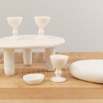 Tina Frey Designs Home Kitchen Serving Pedestal Egg Cup White