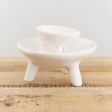 Tina Frey Designs Home Kitchen Serving Puddle Large Elevated Bowl White