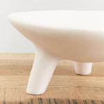 Tina Frey Designs Home Kitchen Serving Puddle Large Elevated Bowl White