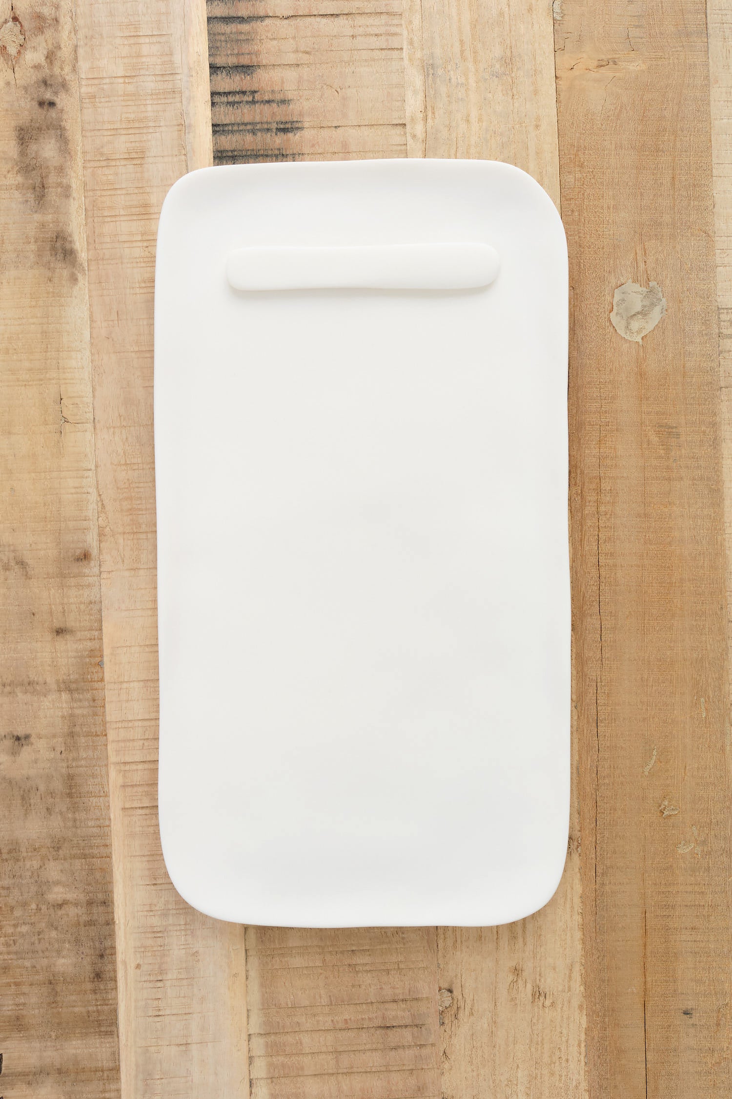 Sculpt Large Serving Board with Cheese Spreader by Tina Frey Designs in White Resin