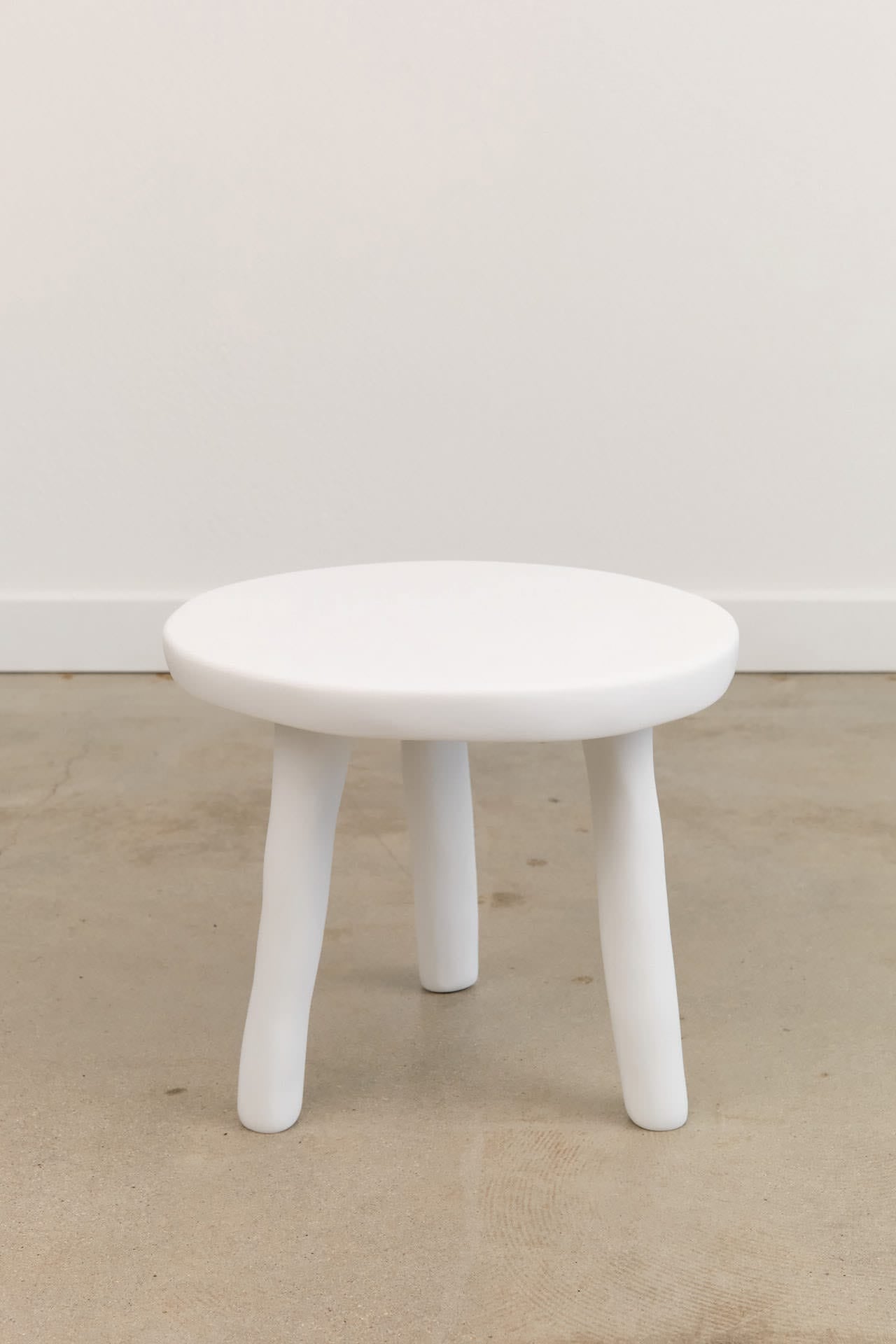 Tina Frey Designs Home Furniture Sculpt Milking Stool in White White / 15" Dia X 12.5" H