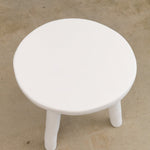 Tina Frey Designs Home Furniture Sculpt Milking Stool in White White / 15" Dia X 12.5" H