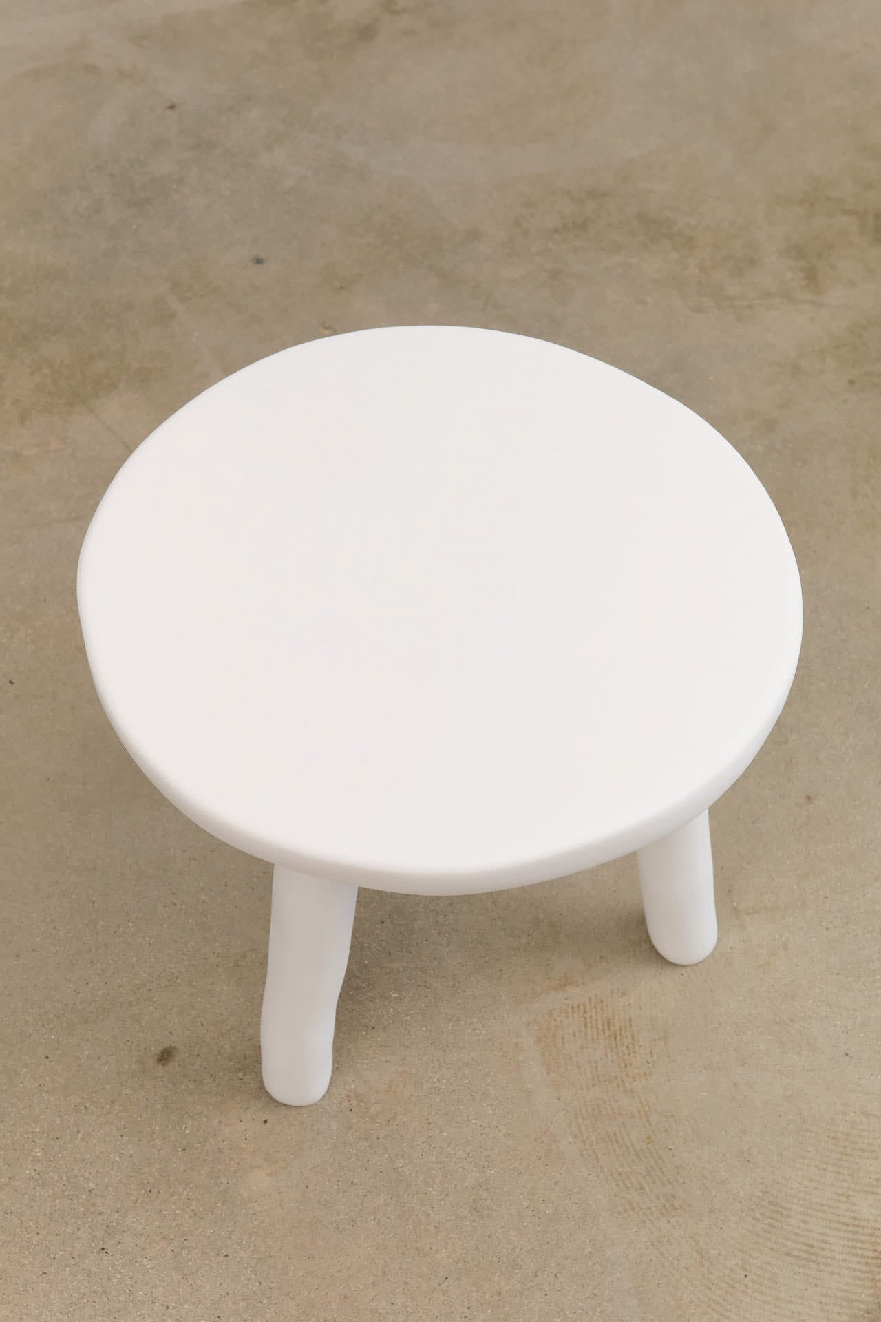 Tina Frey Designs Home Furniture Sculpt Milking Stool in White White / 15" Dia X 12.5" H