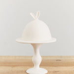 Tina Frey Designs Home Kitchen Serving Lapin Small Domed Cake Stand White / 8" Dia X 12" H