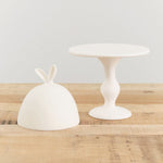 Tina Frey Designs Home Kitchen Serving Lapin Small Domed Cake Stand White / 8" Dia X 12" H