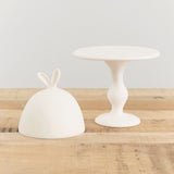Tina Frey Designs Home Kitchen Serving Lapin Small Domed Cake Stand White / 8" Dia X 12" H