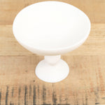 White Resin Petite Pedestal Bowl by Tina Frey Designs