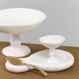 Tina Frey Petite Pedestal bowl in White Resin