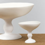 White Resin Petite Pedestal Bowl by Tina Frey Designs 