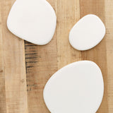 Tina Frey Designs Home Kitchen Serving Puddle Medium Platter White