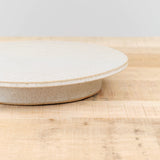 Speckled White Glaze Cake Stand Handmade Ceramic by Tomoro Pottery