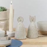 Tomoro Pottery Cat Dinner Bell