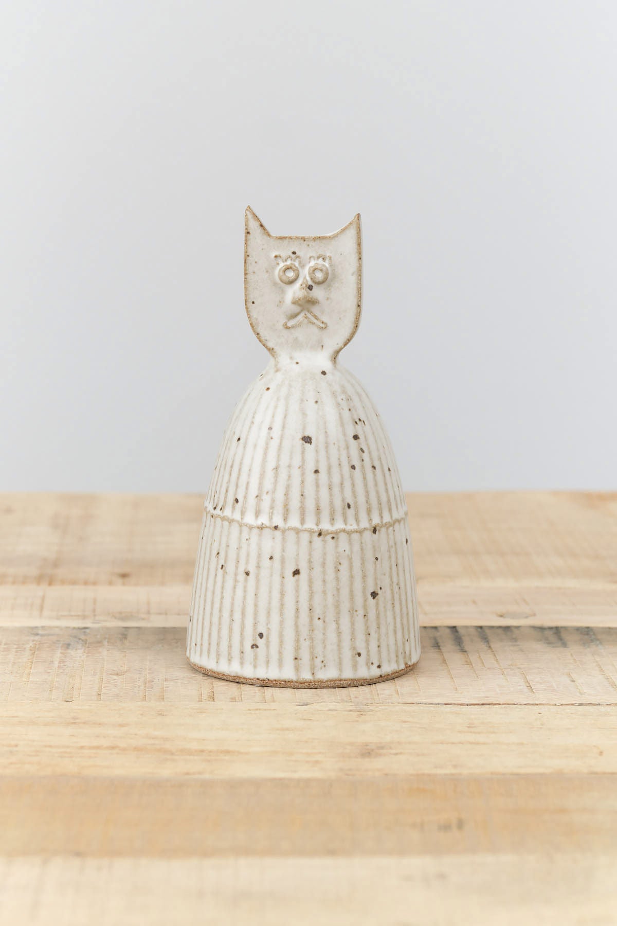 Cat Dinner Bell by Tomoro Pottery