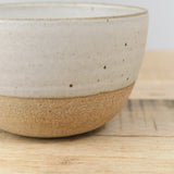 White Glaze Ceramic Medium Terra Bowl by Tomoro Pottery 