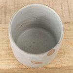 White Glaze Wheel Thrown Ceramic Small Flower Petal Cup by Tomoro Ceramic 