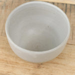 Tomoro Pottery Wheel Thrown Ceramic with White Glaze Small Terra Bowl