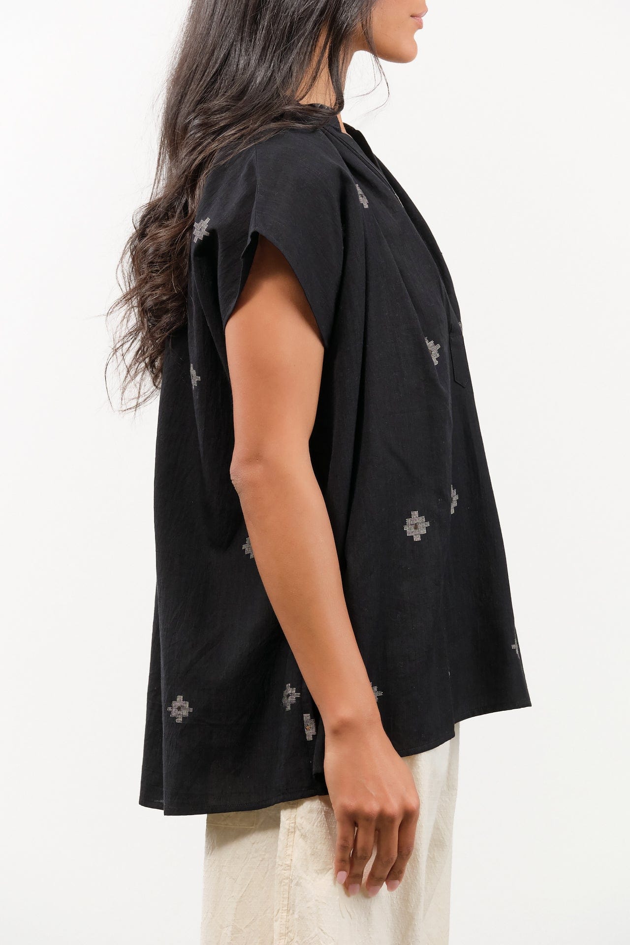 Two NY Apparel Womens Blouses Icon Signature Shirt Black Icon / One Size