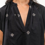 Two NY Apparel Womens Blouses Icon Signature Shirt Black Icon / One Size