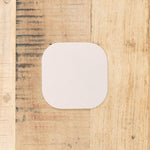 Latte White Lapaper Coaster by Uashmama