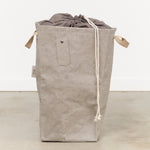 Uashmama Home Baskets Lapo Laundry Bag Hamper Grey / 14" W X 12" D X 23"H