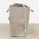 Uashmama Home Baskets Lapo Laundry Bag Hamper Grey / 14" W X 12" D X 23"H