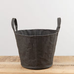 Uashmama Home Baskets Medium Paniere Bucket Dark Grey
