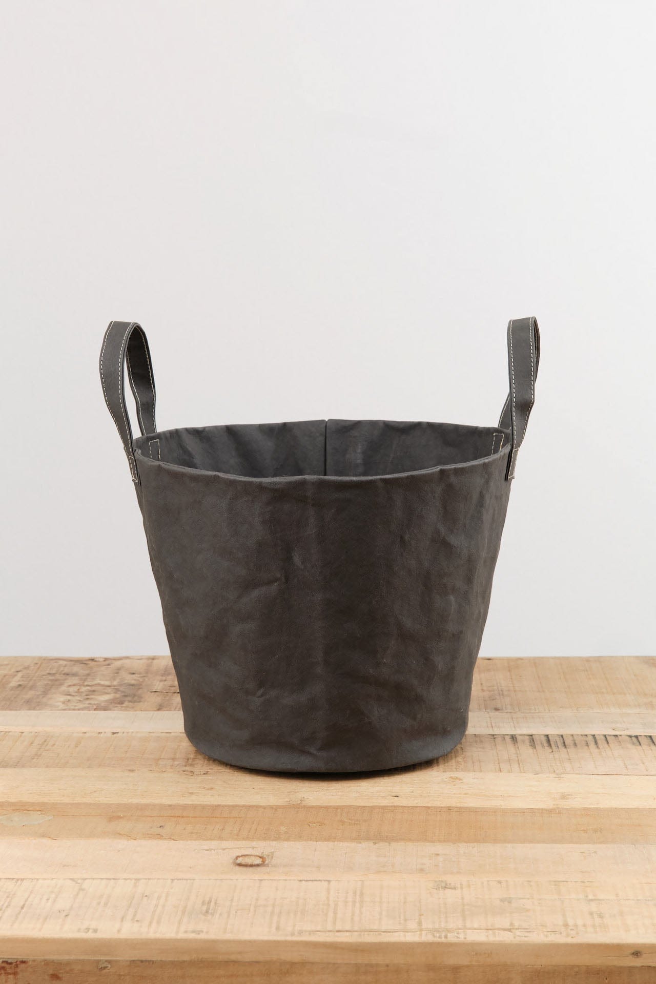 Uashmama Home Baskets Medium Paniere Bucket Dark Grey