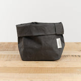 Uashmama Home Baskets Medium Paper Bag Black / 7" L X 5" W X 13" H