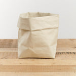 Uashmama Home Baskets Medium Paper Bag Cachemire / 7" L X 5" W X 13" H