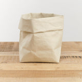 Uashmama Home Baskets Medium Paper Bag Cachemire / 7" L X 5" W X 13" H