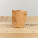 Uashmama Home Bath Organization XSmall Paper Bag Camel / 3" L X 3" W X 6" H