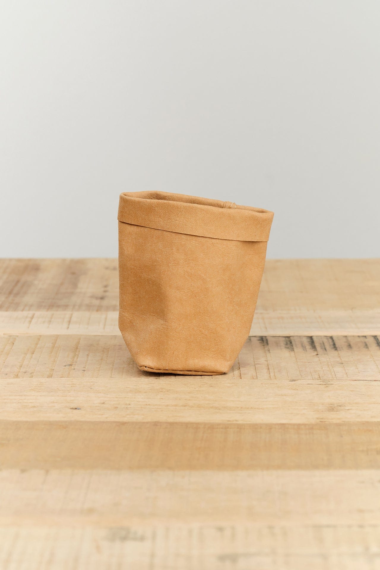 Uashmama Home Bath Organization XSmall Paper Bag Camel / 3" L X 3" W X 6" H