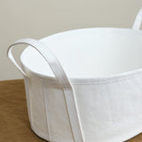 Handle on Small Catino Basket in White