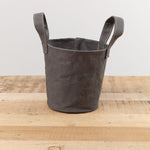 Uashmama Home Bath Organization XSmall Paniere Bucket Dark Grey
