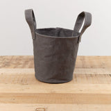 Uashmama Home Bath Organization XSmall Paniere Bucket Dark Grey