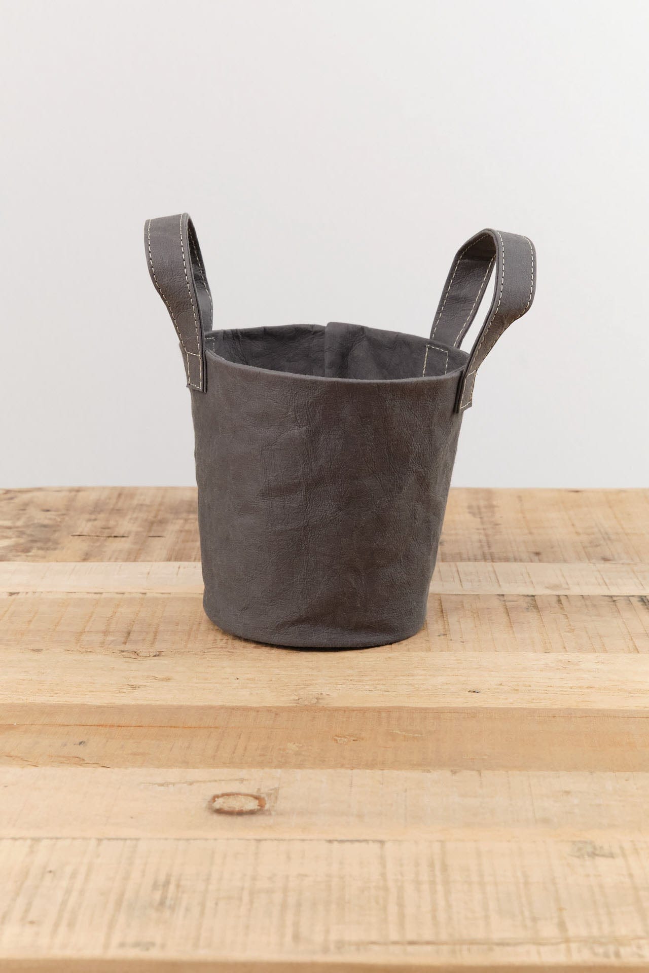 Uashmama Home Bath Organization XSmall Paniere Bucket Dark Grey