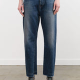 Used Ankle Cut 13.5 oz Selvedge Denim in Dark Vintage