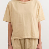 Wol Hide Apparel Womens Tees Box Tee in Barley
